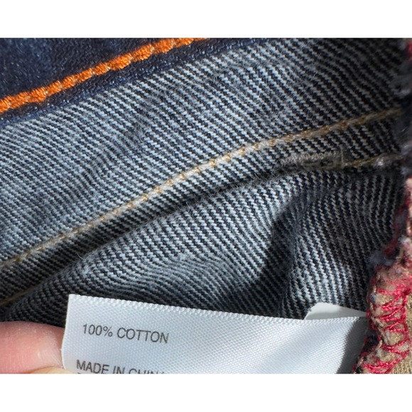 Banana Republic Straight Dark Wash Denim Jeans Men 32x32 Cotton - Picture 6 of 8